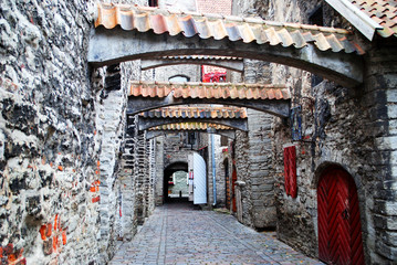 katariina kaik street in old tallinn