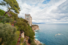 View of Oceanographic Museum in Monaco