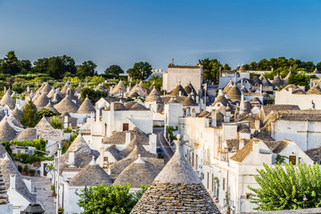 Canvas Print - The Trulli houses of Alberobello in Apulia in Italy