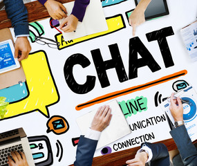 Poster - Chat Chatting Communication Social Media Internet Concept