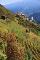 Wall Mural - Renon e Villandro, autunno e panorami sulle Dolomiti