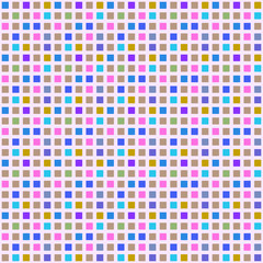 Seamless pattern mosaic of coloured small squares . Vector  illu