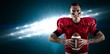 © vectorfusionart - Composite image of american football player holding ball