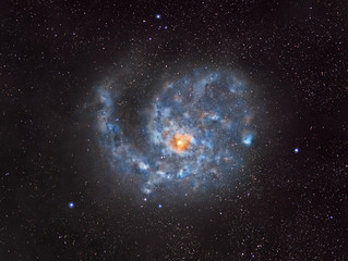 Wall Mural - spiral galaxy in outer space