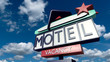 Vintage sign of a motel