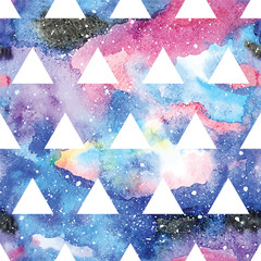 Wall Mural - galaxy seamless pattern.