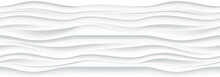 White Wavy Panel Seamless Texture Background.