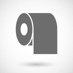 Sticker - Illustration of a toilet paper roll