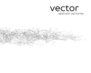 Wall Mural - Vector abstract particles