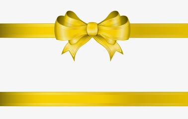 yellow ribbon and bow