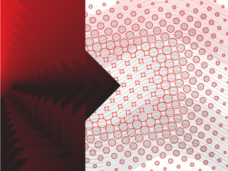 Wall Mural - Abstract squares 3d background with halftone