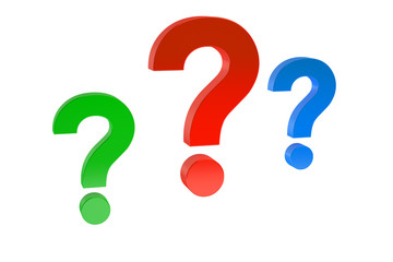 Leinwandbilder - Question concept