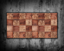 Checkerboard Squares On A Concrete Wall Background