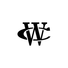 Poster - Letter C and W monogram logo