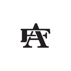 Letter F and A monogram logo