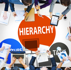 Sticker - Hierarchy Structure Task Multilevel Employment Concept