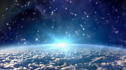 Wall Mural - earth lens flare light