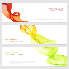 Poster - Abstract template horizontal banner