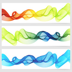 Poster - Abstract template horizontal banner