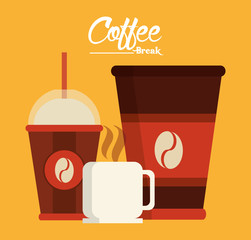 Sticker - Coffe shop design 