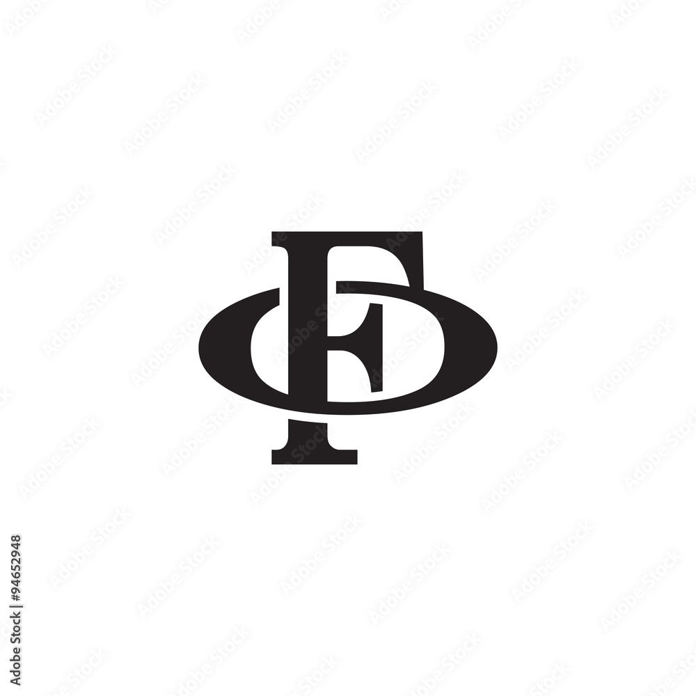 Letter O and F monogram logo Stock Vector | Adobe Stock