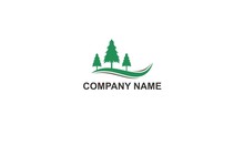 Green Pine Tree Mountain Company Logo