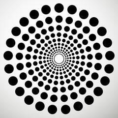 Poster - Dotted abstract vector pattern. Dots graphics.