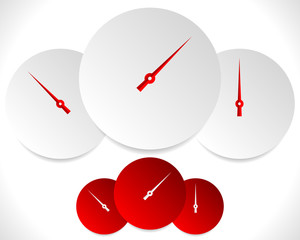 Poster - Circle dial, gauge template. Editable vector illustration.