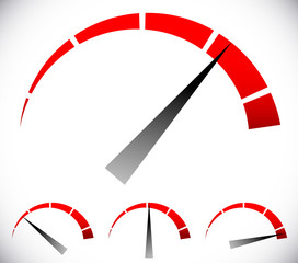 Aufkleber - Pressure gauge, generic dial template. vector graphic
