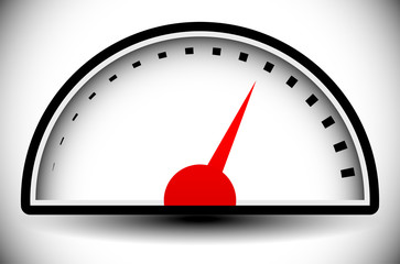 Aufkleber - Pressure gauge, generic dial template. vector graphic