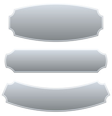 Poster - Set of 3 rectangular plaque, banner backgrounds