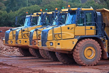 Wall Mural - Dump Trucks