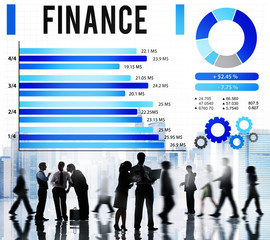 Wall Mural - Finance Economy Investment Money Financial Concept