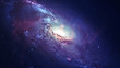 Awesome spiral galaxy many light years far from the Earth. Elements furnished by NASA