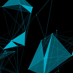 Poster - Abstract background with dotted grid