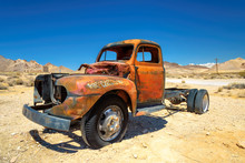 Old Farm Truck Left In The Desert
