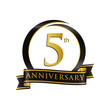Anniversary Logo Black Gold 5