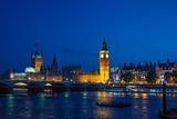 Fototapeta Big Ben - Westminster Bridge in London. 