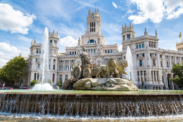 Sticker - Cibeles fountain in Madrid