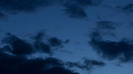black cloud in dark night sky background