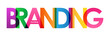 Multicoloured BRANDING vector icon