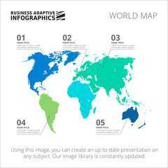 World map template 3