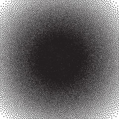Poster - Stochastic raster halftone gradient print