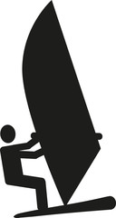 Sticker - Windsurfing pictogram