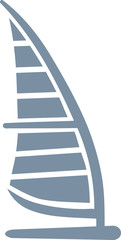 Poster - Windsurfing board icon