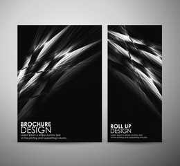 Wall Mural - Abstract brochure business design template or roll up. Vector illustration