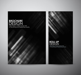 Wall Mural - Abstract black and white square. Brochure business design template or roll up. 