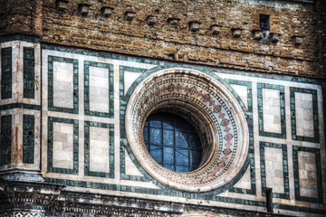 Canvas Print - rose window in Santa Maria del Fiore dome