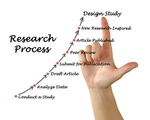 Canvas Print - Standard Model of the Research Process