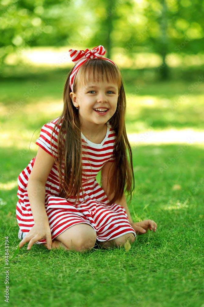 Little girl in the park